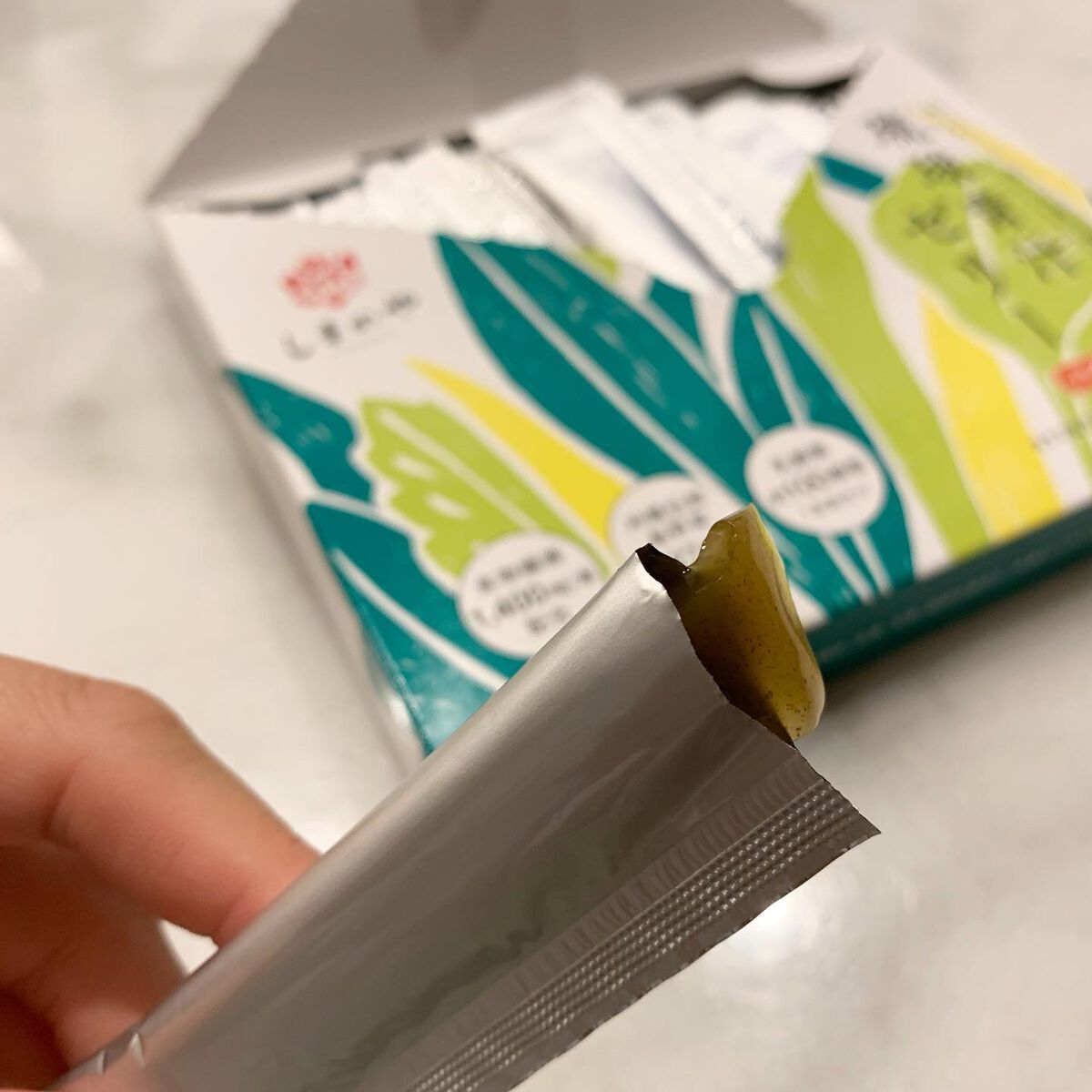 琉球青汁ゼリー/しまのや/食品を使ったクチコミ（2枚目）