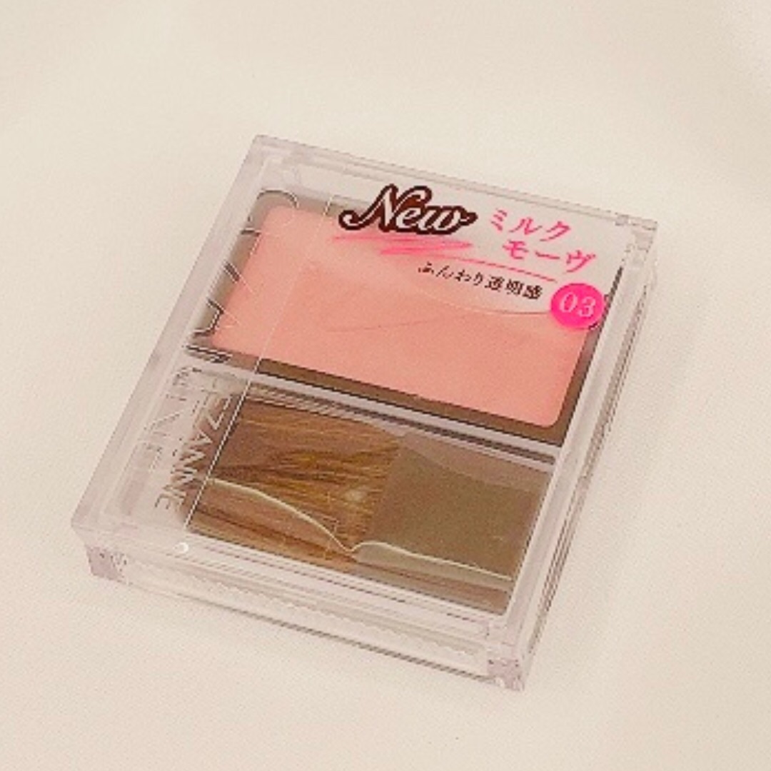 チークブラッシュ/CEZANNE/パウダーチークを使ったクチコミ（3枚目）