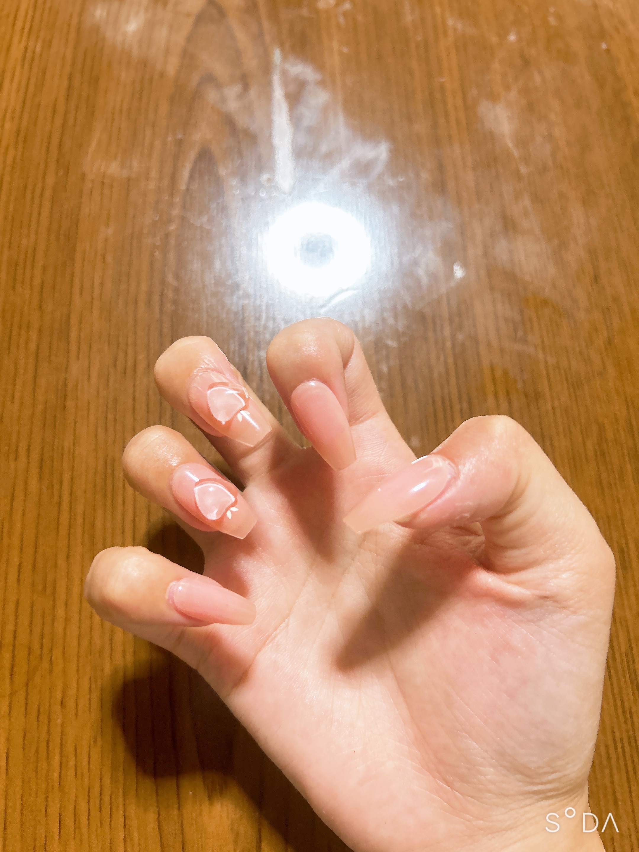 ネイルチップ(シールタイプ) Peaches/FINGER SUIT/ネイルチップ・パーツを使ったクチコミ（1枚目）