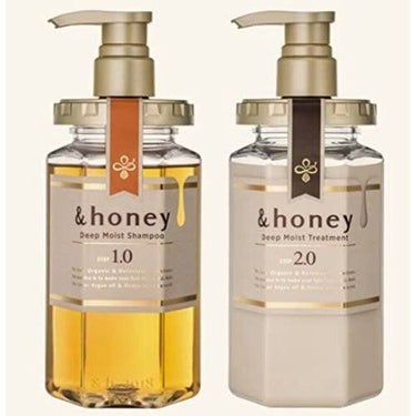 ディープモイスト シャンプー1.0／ヘアトリートメント2.0/&honey/シャンプー・コンディショナーを使ったクチコミ（1枚目）