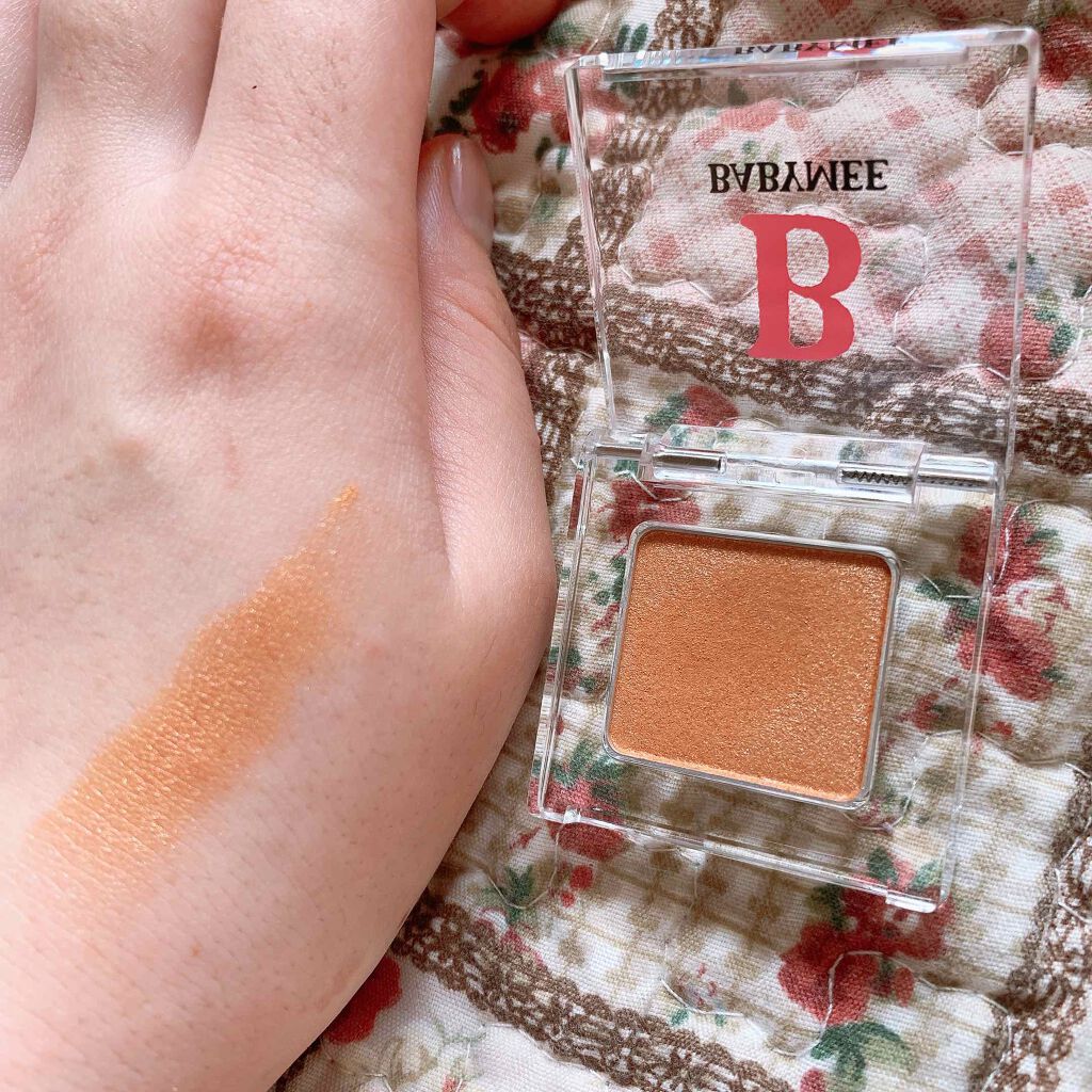 ニュアンスカラー シャドウ アンバーグロウ/BABYMEE/単色アイシャドウを使ったクチコミ（1枚目）