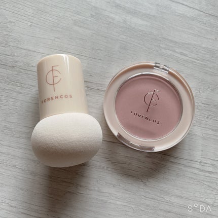 ベアブラッシャー パフ付き/フォレンコス/パウダーチークを使ったクチコミ(1枚目)