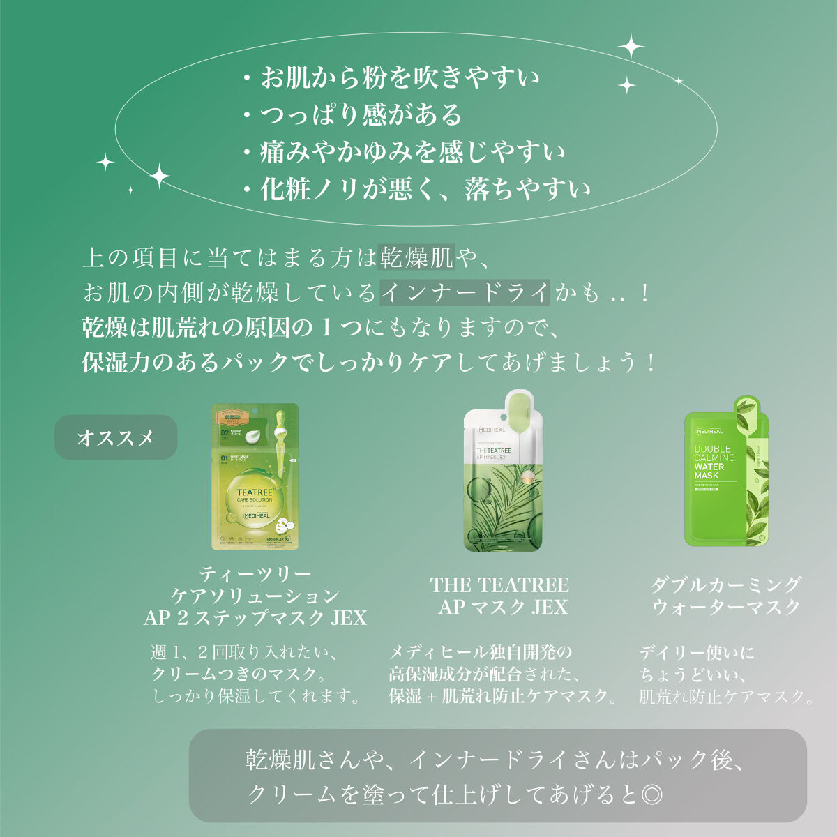 ティーツリーヌードゲルマスク/MEDIHEAL/シートマスク・パックを使ったクチコミ（2枚目）