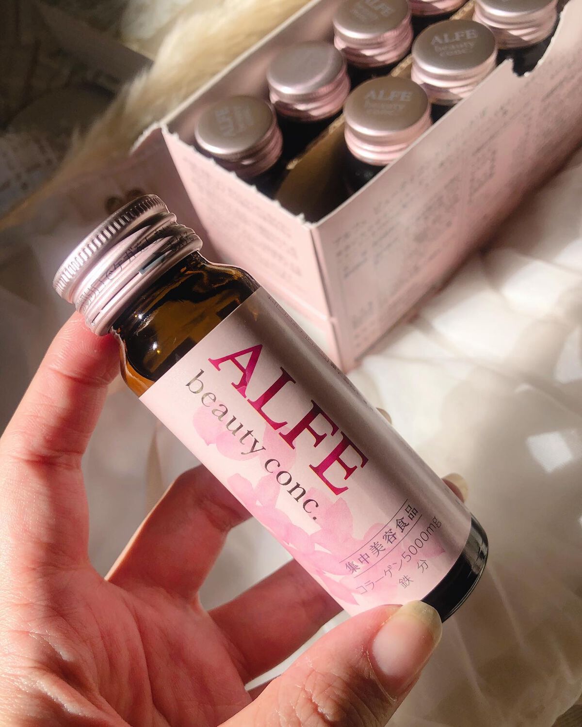 アルフェ アルフェ ビューティコンク〈ドリンク〉Wのクチコミ「アルフェ 
ビューティコンク〈ドリンク〉10本入り

リニューアル発売されました！

コラ.....」（2枚目）