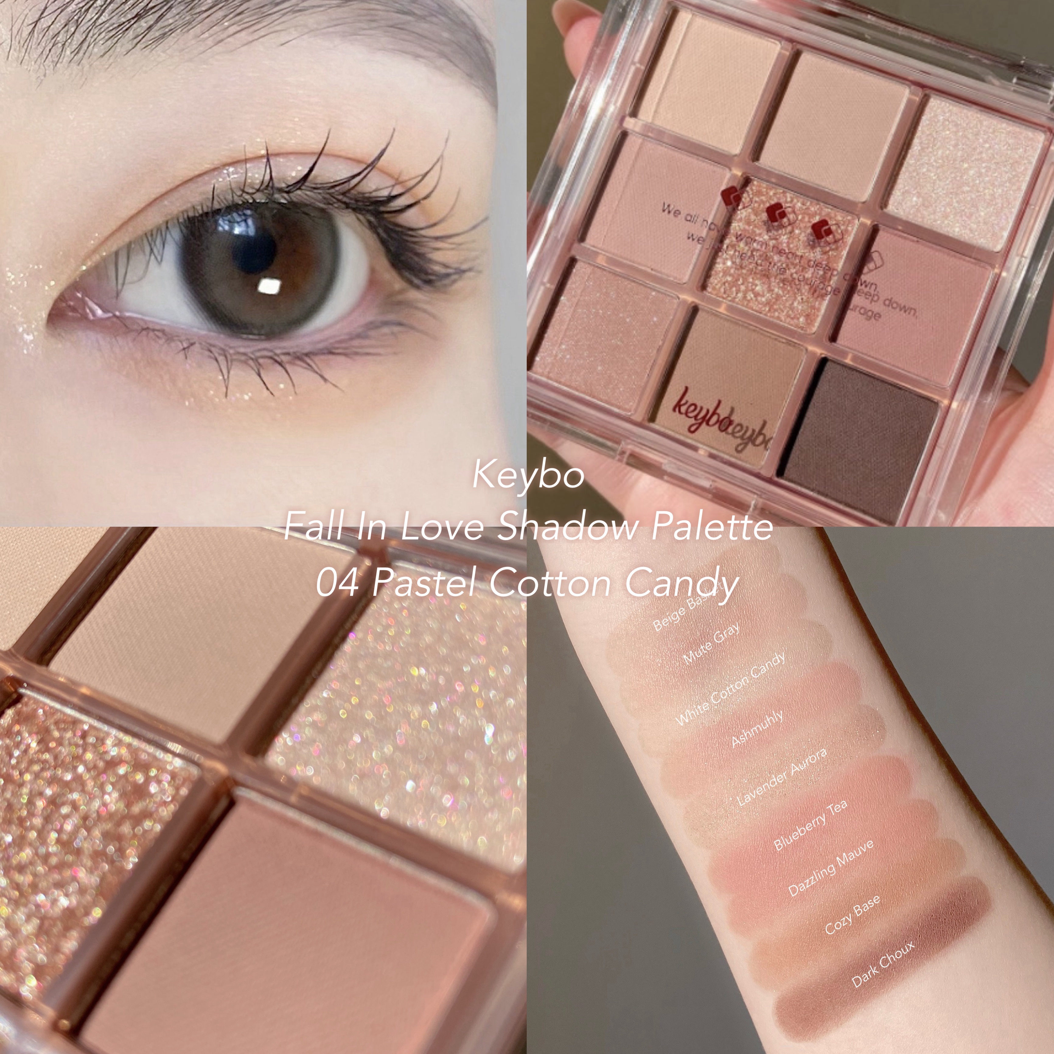 KEYBO FALL IN LOVE SHADOW PALETTE/keybo/アイシャドウパレットを使ったクチコミ（1枚目）