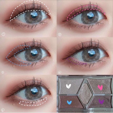 【旧品】パーフェクトスタイリストアイズ/キャンメイク/アイシャドウパレットを使ったクチコミ(2枚目)