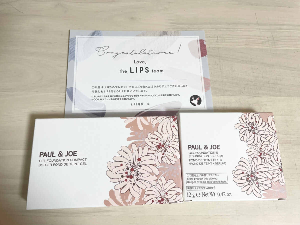 エクラタン ジェル ファンデーション S スポンジ付専用コンパクト /PAUL & JOE BEAUTE/その他ファンデーションを使ったクチコミ（2枚目）