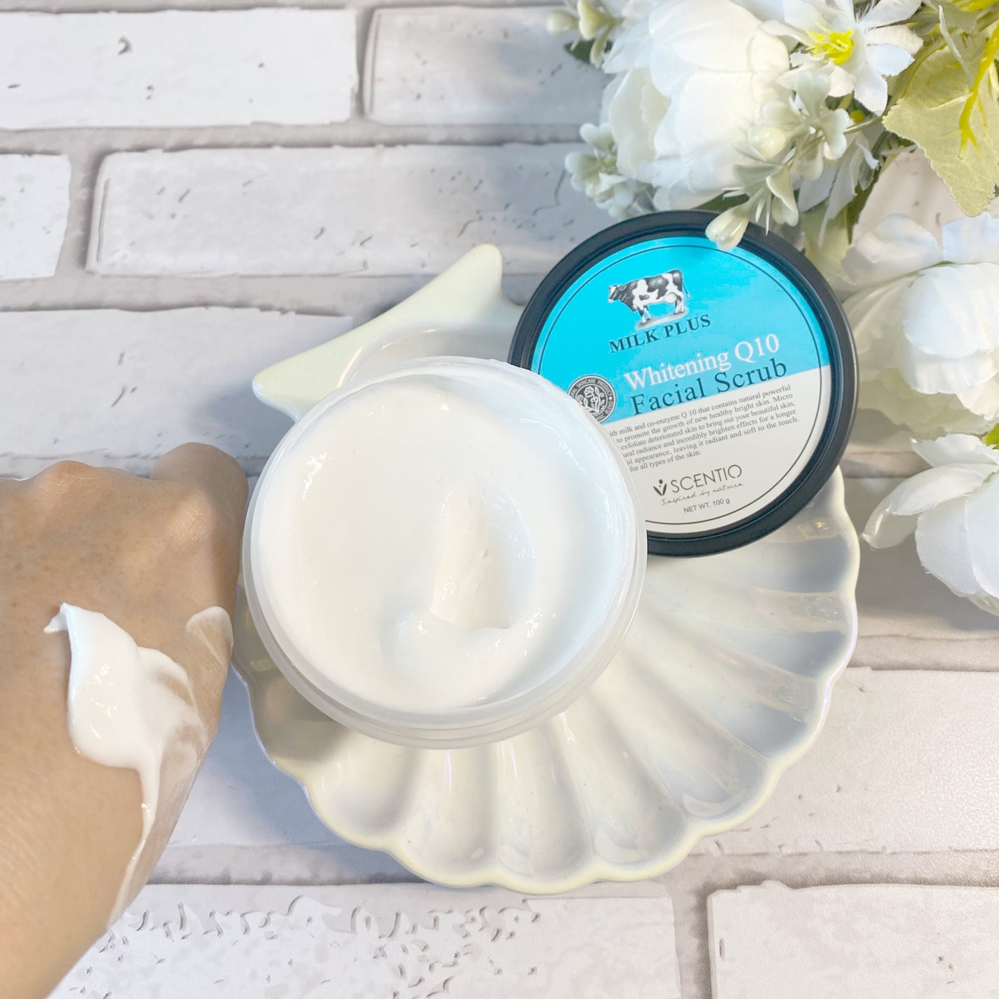 ミルクホワイトQ10フェイシャルスクラブ/Beauty Buffet/スクラブ・ゴマージュを使ったクチコミ(6枚目)