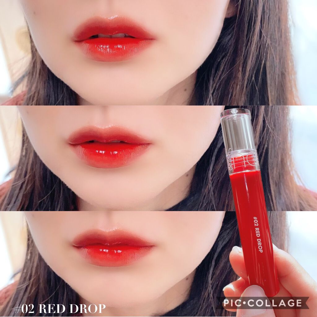 グラスティングウォーターティント/rom&nd/リップティントを使ったクチコミ（3枚目）