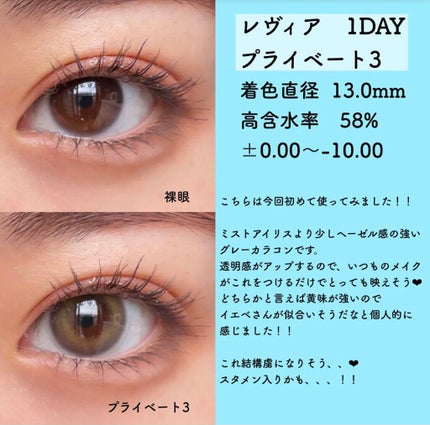 ReVIA 1day/ReVIA/ワンデー(1DAY)カラコンを使ったクチコミ(7枚目)