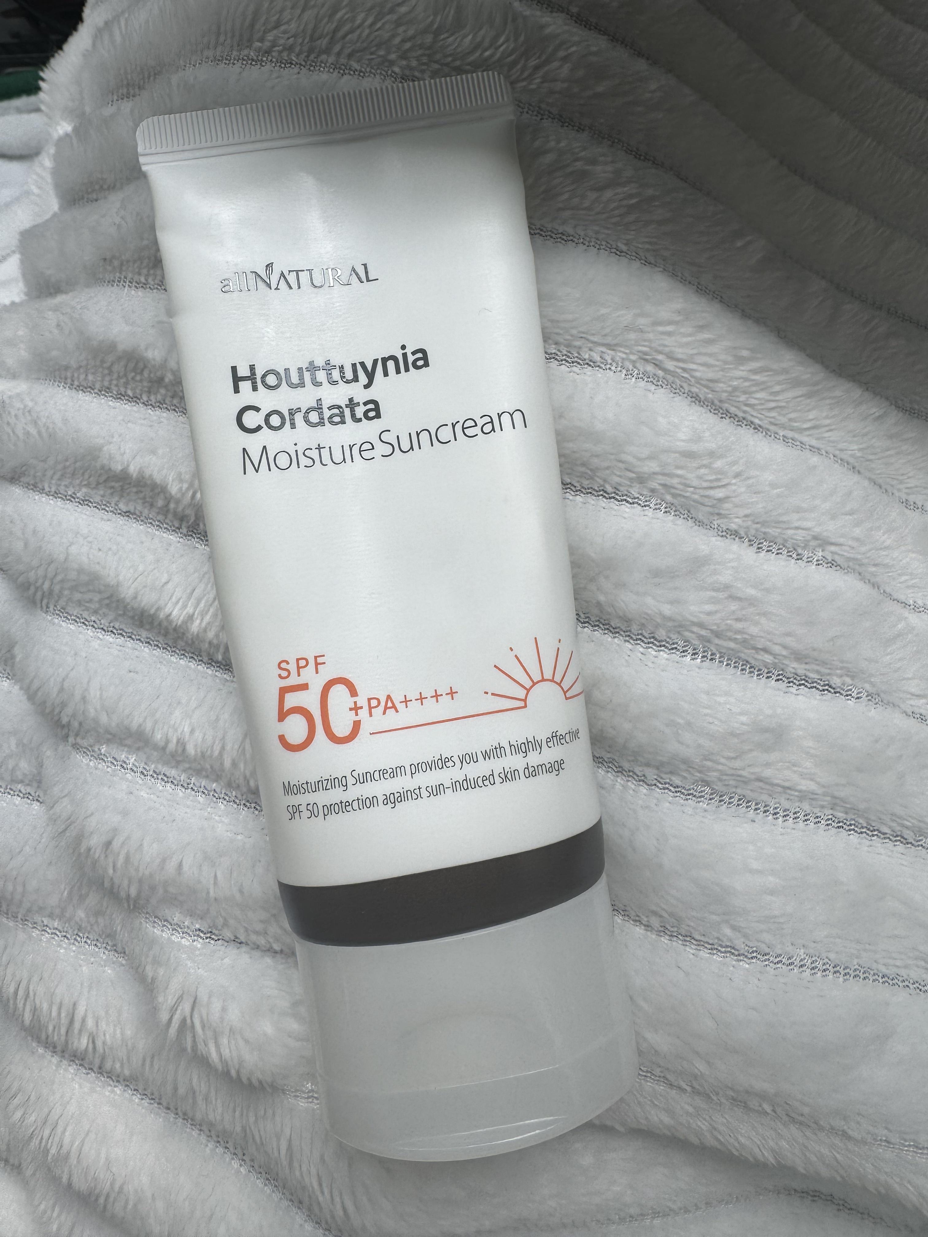 HCモイスチャーサンクリーム/allNATURAL/日焼け止めクリームを使ったクチコミ（1枚目）