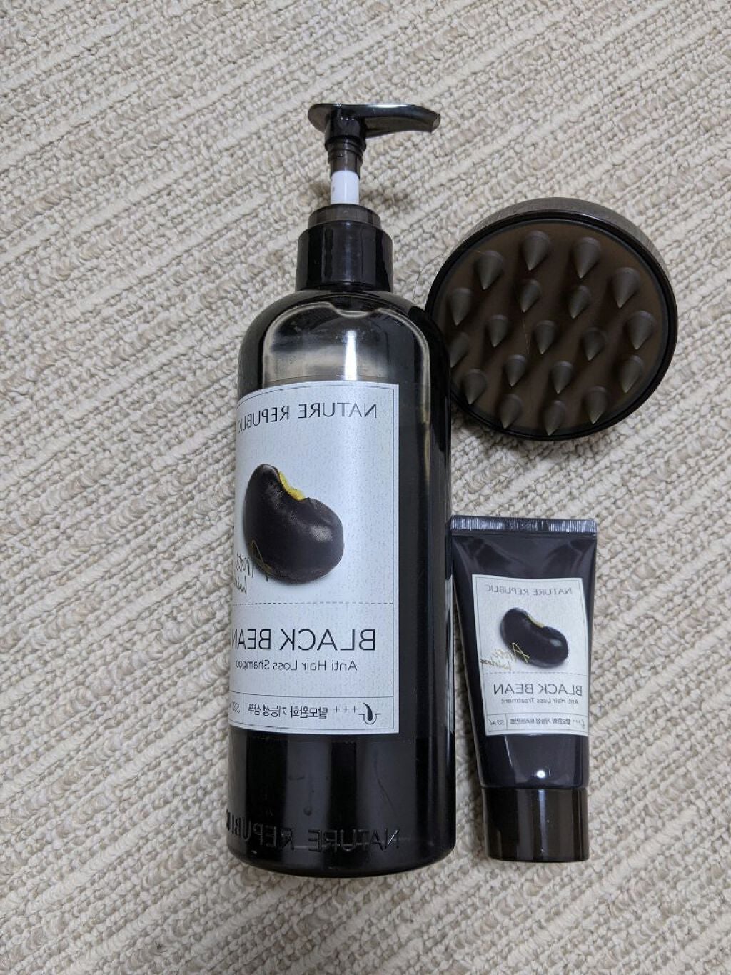 ブラックビーン ヘアシャンプー/ネイチャーリパブリック/市販シャンプーを使ったクチコミ(1枚目)