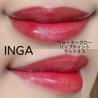 ウォーターグローリップティント/INGA/口紅を使ったクチコミ（2枚目）