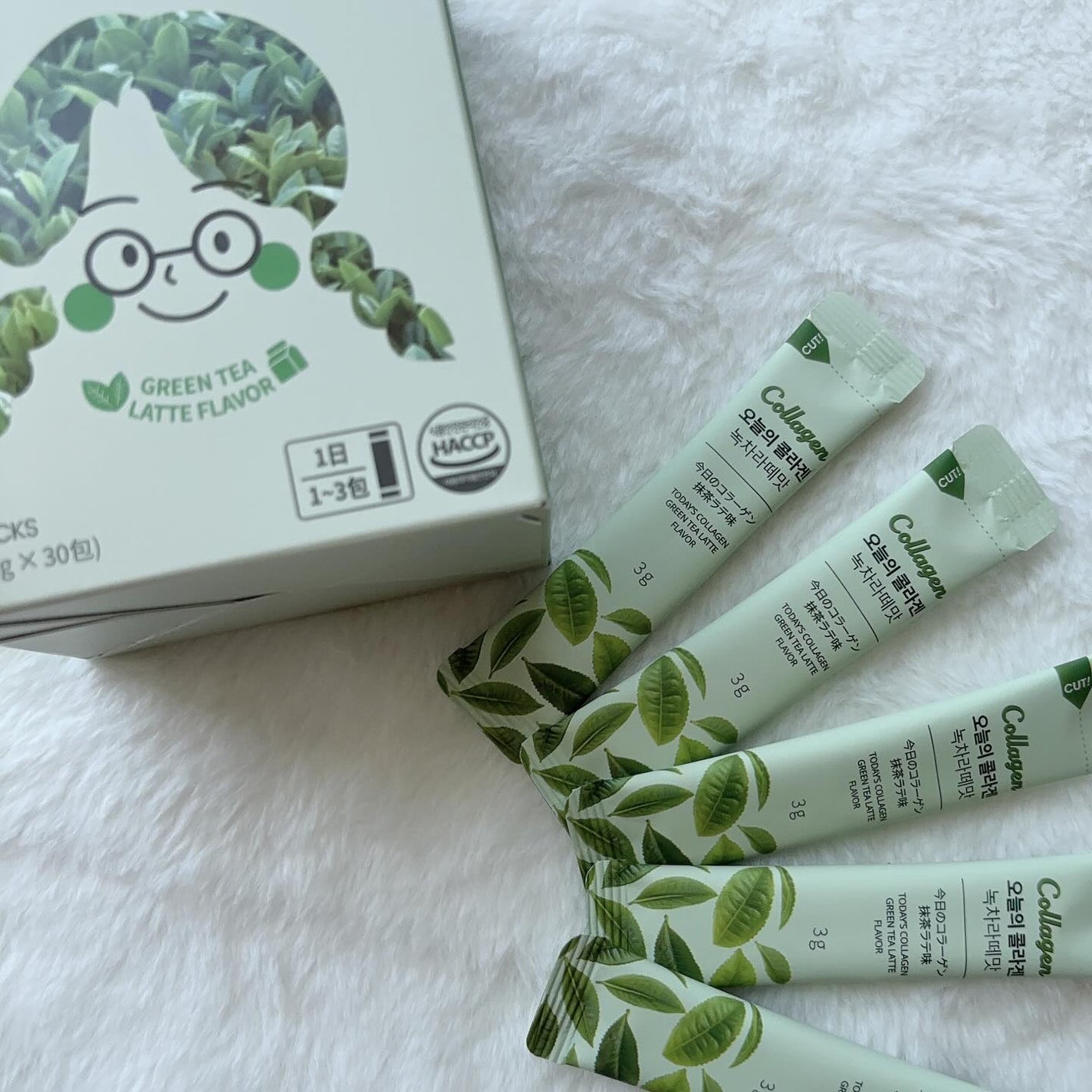 まろんくりーむ on LIPS 「*今日のコラーゲン 抹茶ラテ味お水なしで手軽に飲めるコラーゲン..」(6枚目)