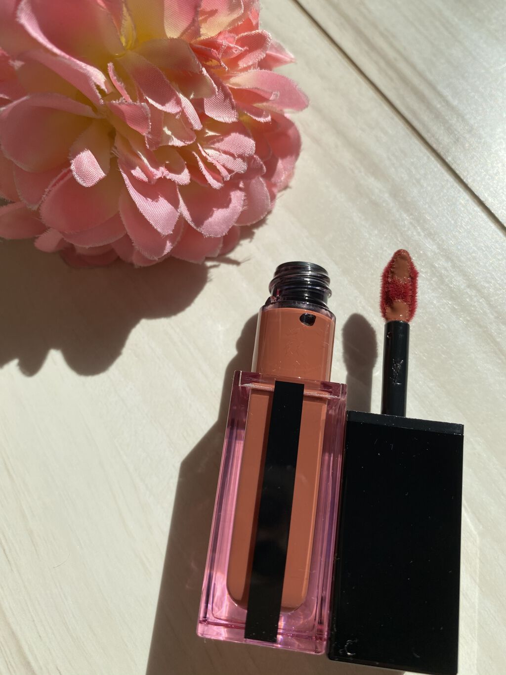 ルージュ ピュールクチュール ヴェルニ ウォーターステイン/YVES SAINT LAURENT BEAUTE/口紅を使ったクチコミ（3枚目）