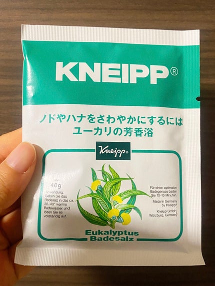 クナイプ バスソルト ユーカリの香り 40g【旧】/クナイプ/無機塩系入浴剤を使ったクチコミ(1枚目)