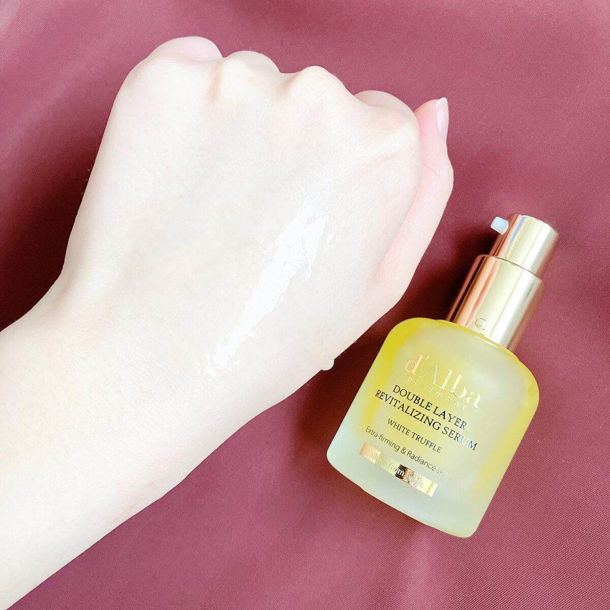 ホワイトトリュフダブルレイヤーリバイタライジングセラム/ダルバ/美容液を使ったクチコミ(4枚目)