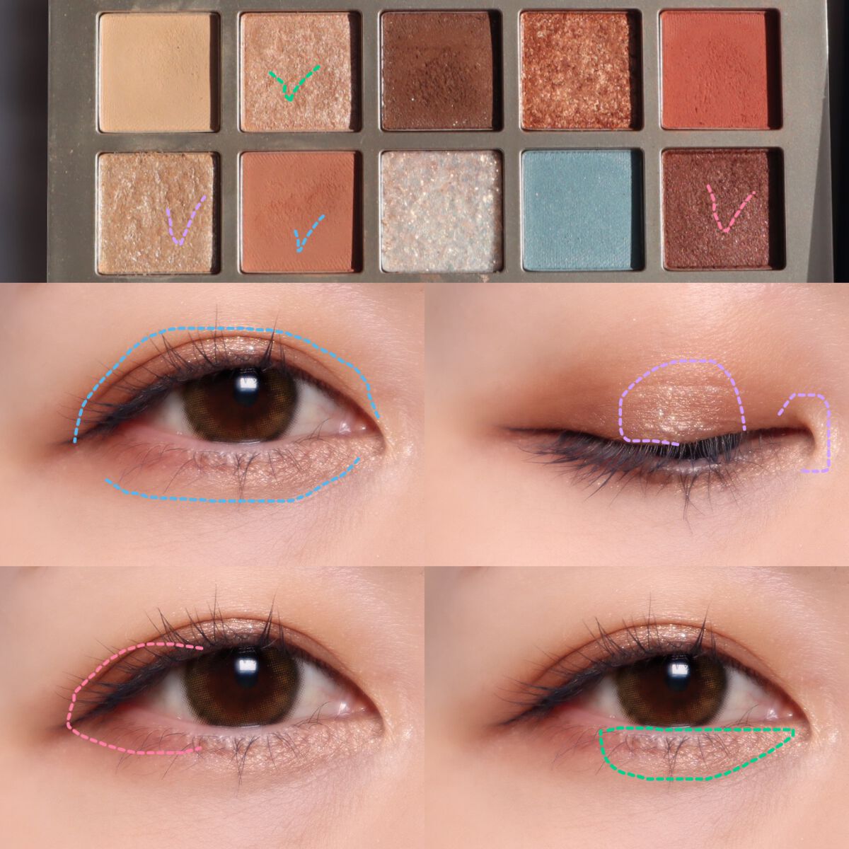 ニューデップスアイシャドウパレット/hince/アイシャドウパレットを使ったクチコミ(4枚目)