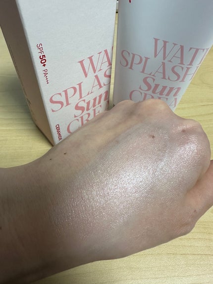 ウォータースプラッシュサンクリーム セラミド/espoir/日焼け止めクリームを使ったクチコミ(4枚目)