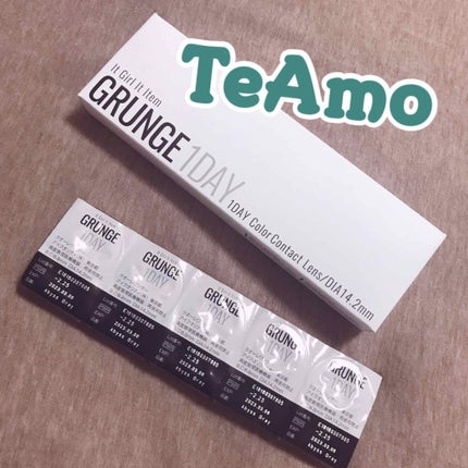 Grunge 1DAY/TeAmo/ワンデー(1DAY)カラコンを使ったクチコミ(1枚目)