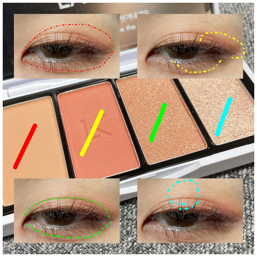 ジャストアイパレット PICNIC/Laka/アイシャドウパレットを使ったクチコミ（2枚目）