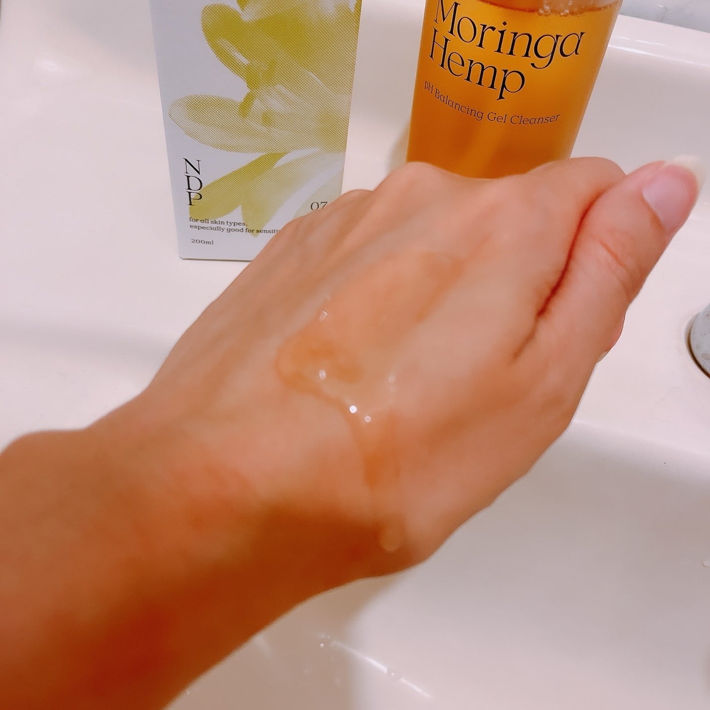 モリンガヘンプpHバランシングジェルクレンザー/NATURAL DERMA PROJECT/クレンジングジェルを使ったクチコミ(2枚目)