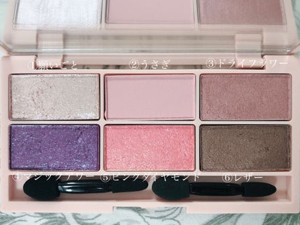 イロアソビ 6色アイパレット/iroasobi/アイシャドウパレットを使ったクチコミ(2枚目)