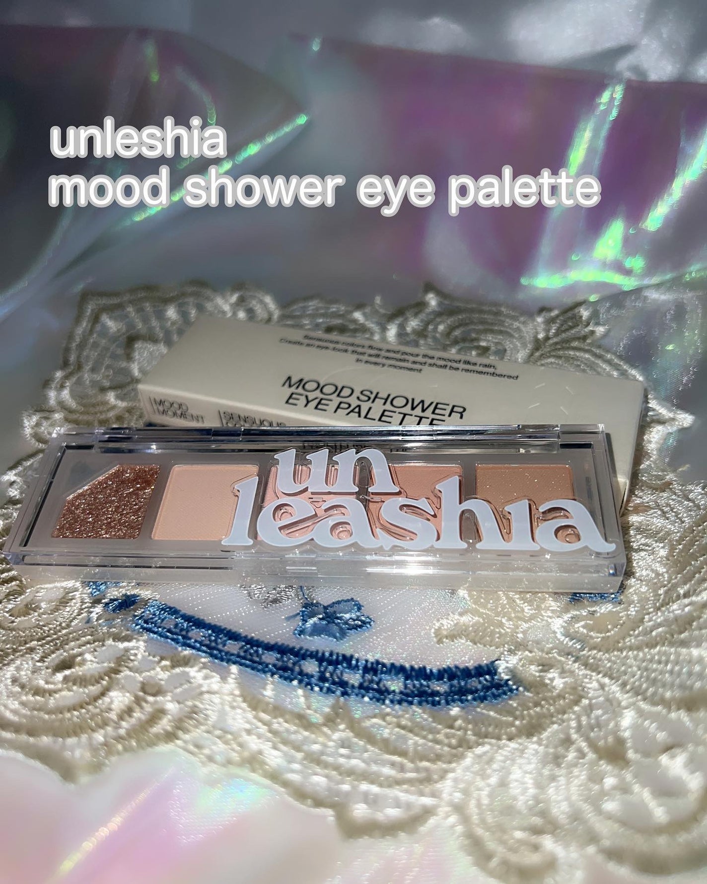 ムードシャワーアイパレット/unleashia/アイシャドウパレットを使ったクチコミ(2枚目)