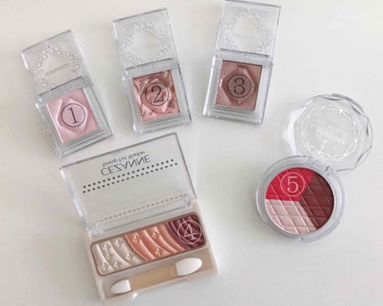 トーンアップアイシャドウ/CEZANNE/アイシャドウパレットを使ったクチコミ(2枚目)