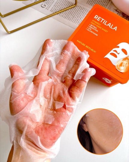 レチララ デイリーシートマスク/ネイチャーリパブリック/シートマスク・パックを使ったクチコミ(4枚目)