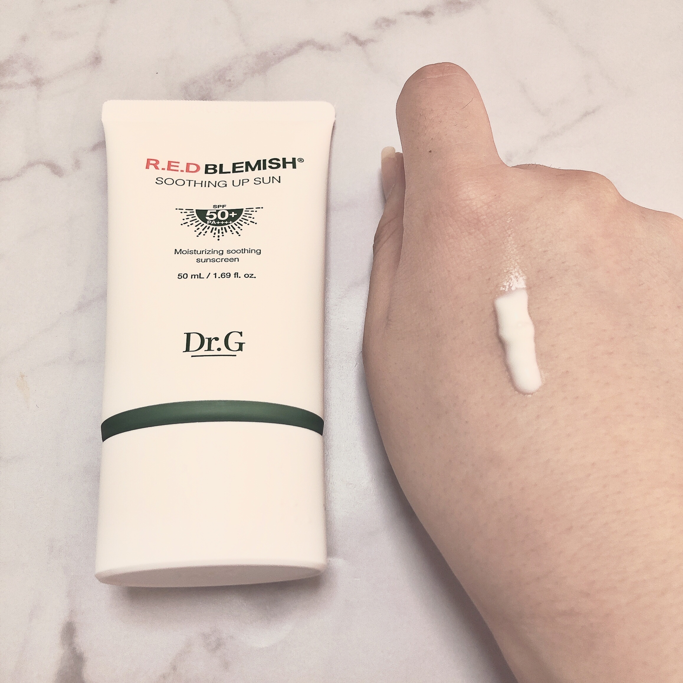 レッドブレミッシュスージングアップサン/Dr.G/日焼け止めクリームを使ったクチコミ（2枚目）