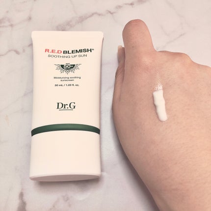 レッドブレミッシュスージングアップサン/Dr.G/日焼け止めクリームを使ったクチコミ(2枚目)