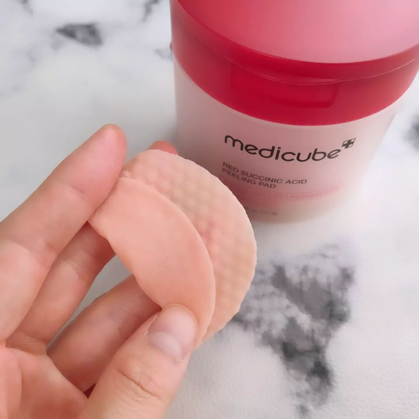 レッドアクネピーリングパッド/MEDICUBE/トナーパッドを使ったクチコミ（3枚目）