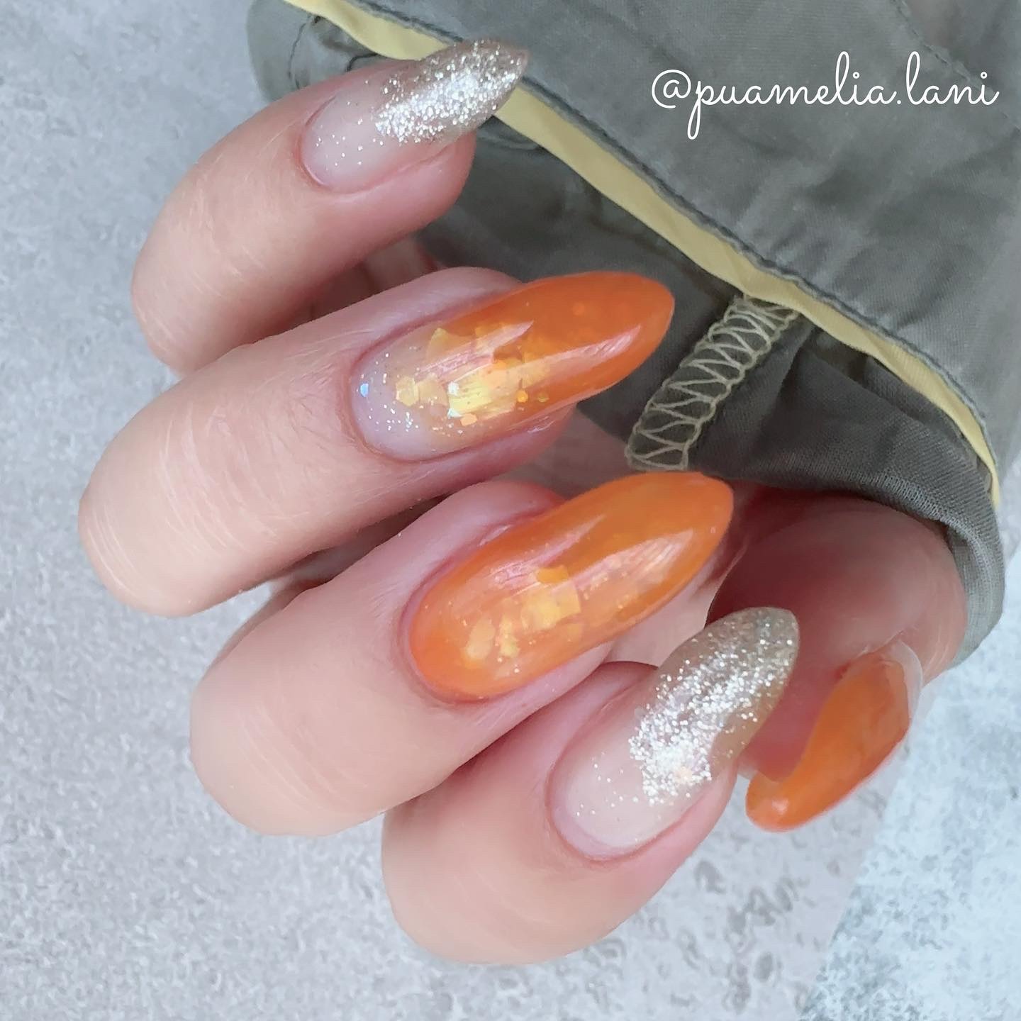 チャームスティックジェル #41 クリアオレンジ/OMD/オールインワンネイルを使ったクチコミ（3枚目）