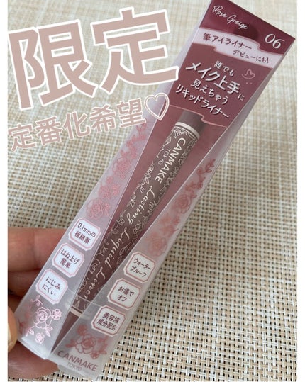ラスティングリキッドライナー/キャンメイク/リキッドアイライナーを使ったクチコミ(1枚目)