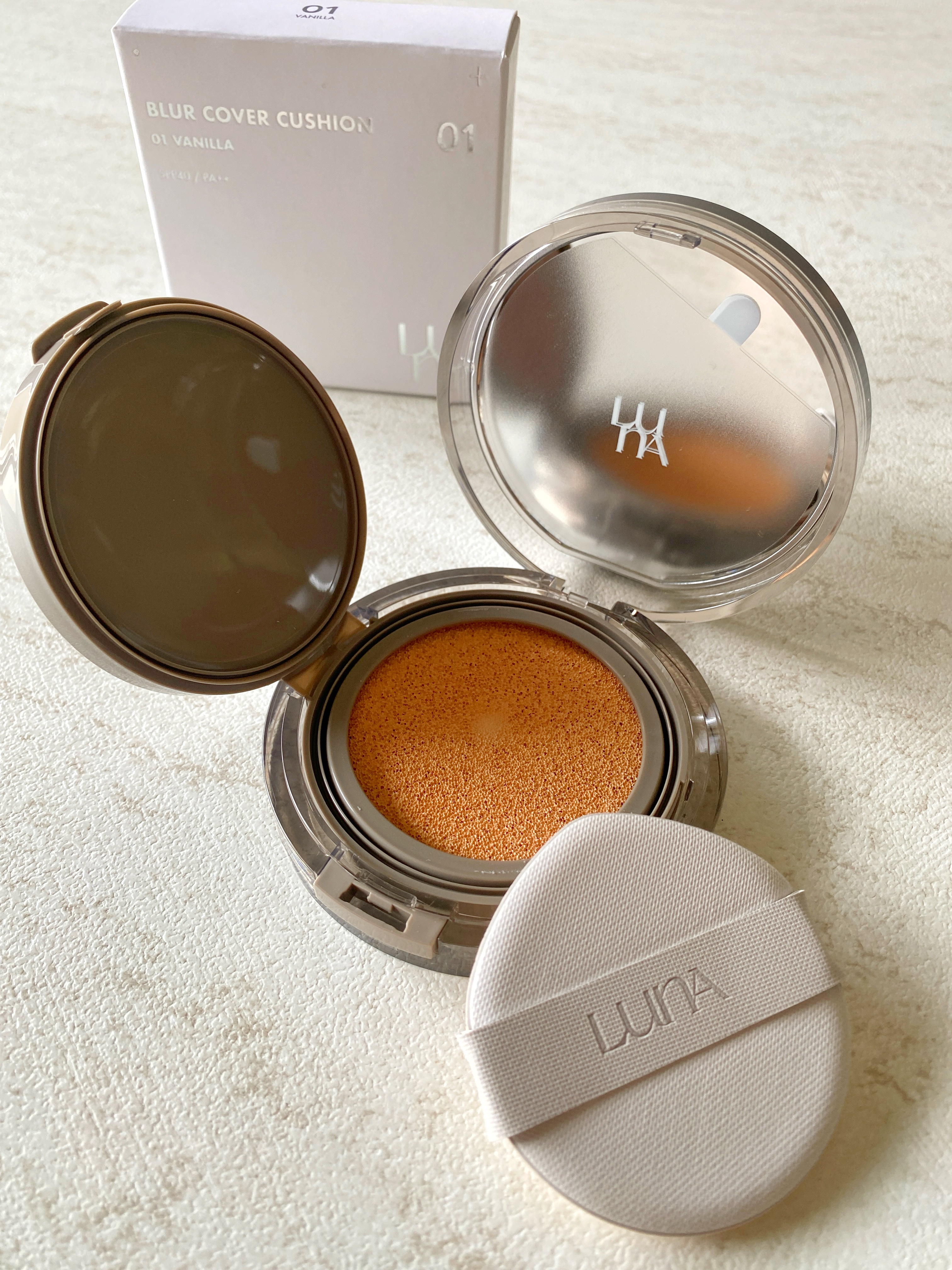 ブラーカバークッション/LUNA/クッションファンデーションを使ったクチコミ（2枚目）