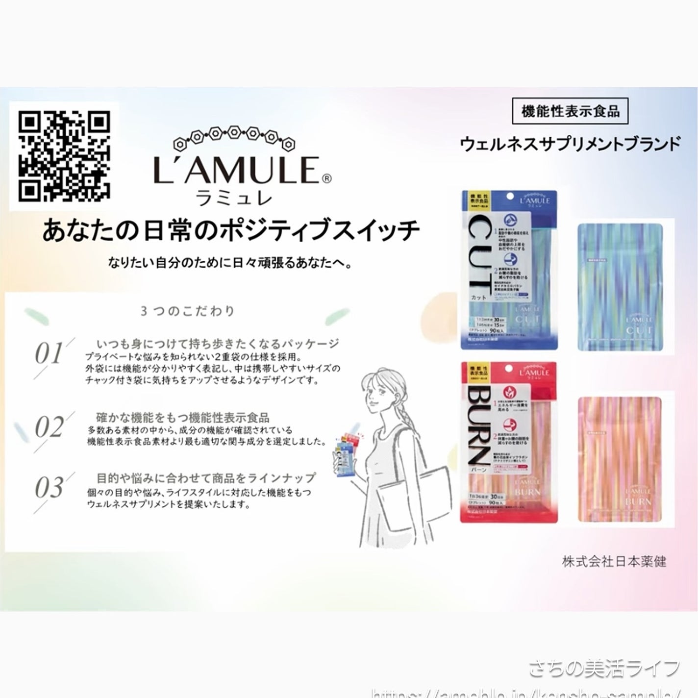 ラミュレ カット/日本薬健/ボディサプリメントを使ったクチコミ(2枚目)