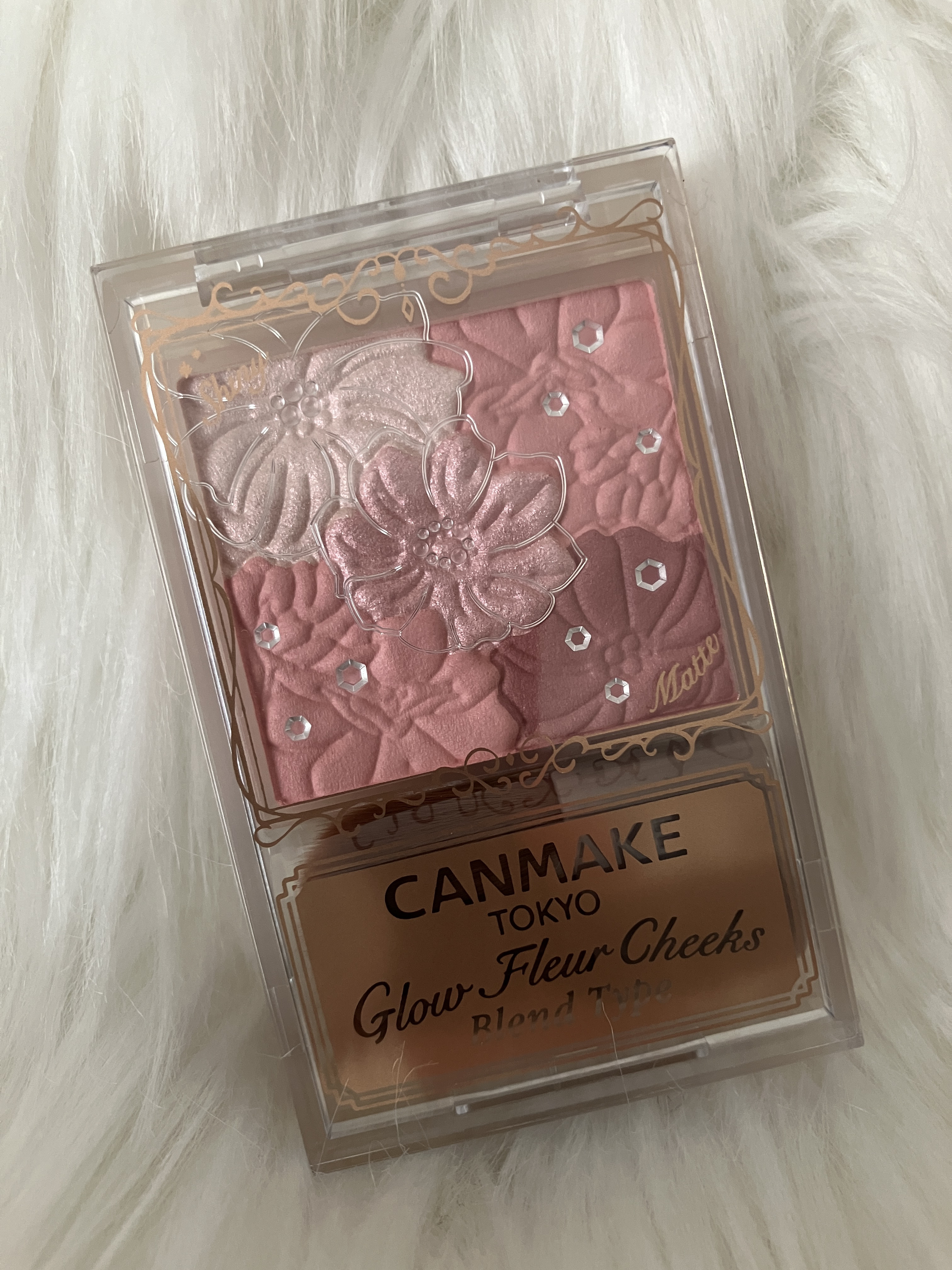 グロウフルールチークス（ブレンドタイプ） B02 ローズバレリーナ/キャンメイク/パウダーチークを使ったクチコミ（2枚目）
