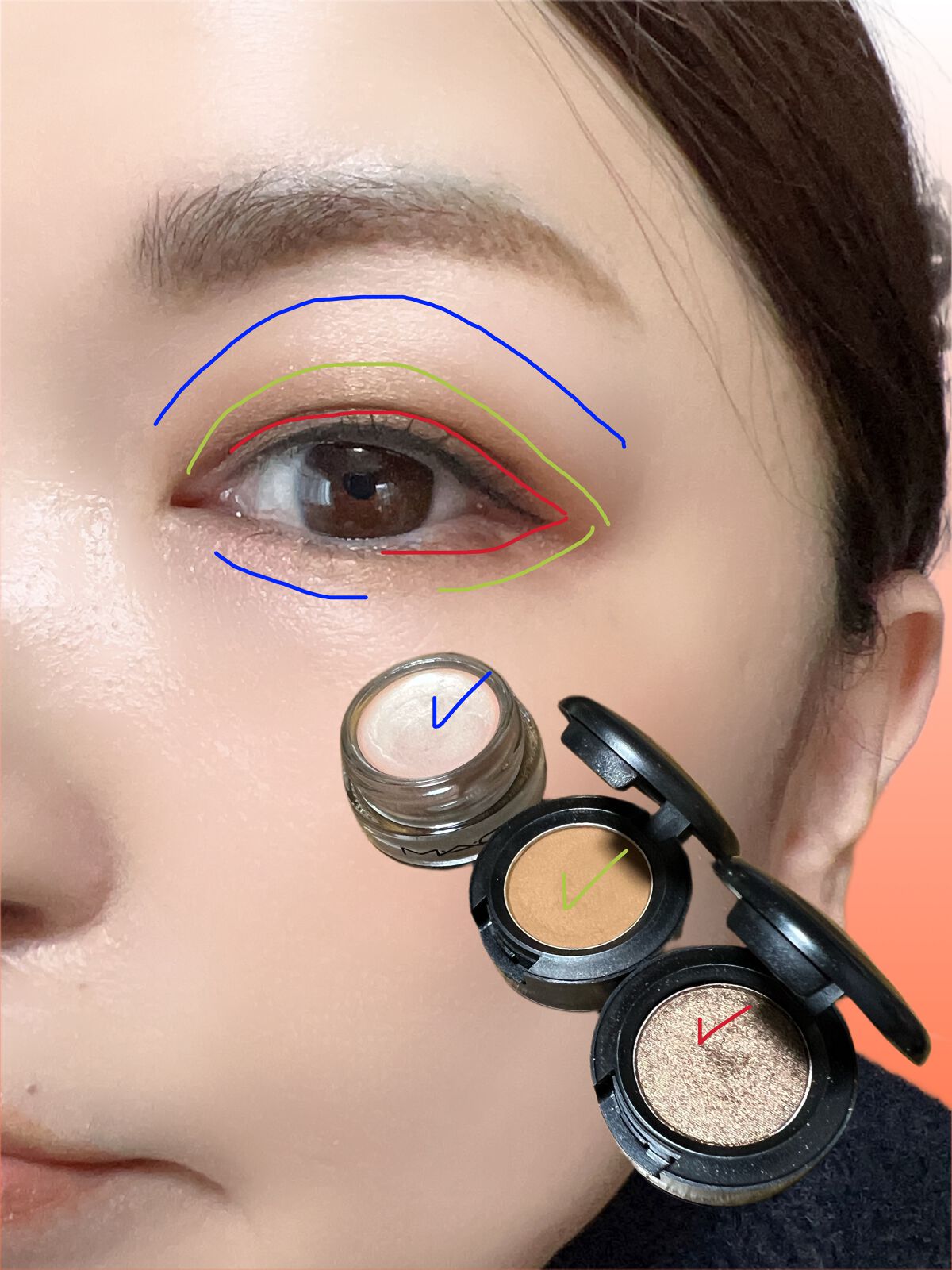 スモール アイシャドウ/M・A・C/単色アイシャドウを使ったクチコミ（2枚目）