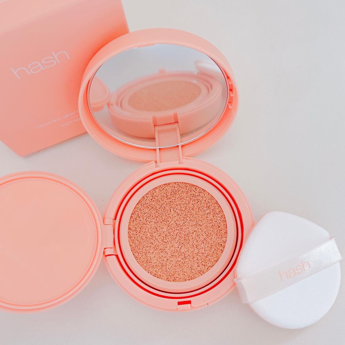 クラウド スキン グロー クッション XX01 ホンデ ピンクベージュ/HASH/クッションファンデーションを使ったクチコミ（3枚目）