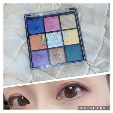 UR GLAM　BLOOMING EYE COLOR PALETTE/U R GLAM/アイシャドウパレットを使ったクチコミ（1枚目）