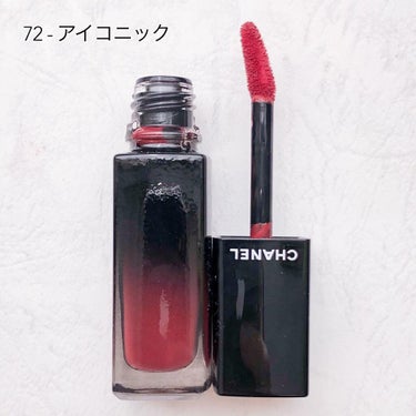 ルージュ アリュール ラック 72 アイコニック/CHANEL/口紅を使ったクチコミ（2枚目）