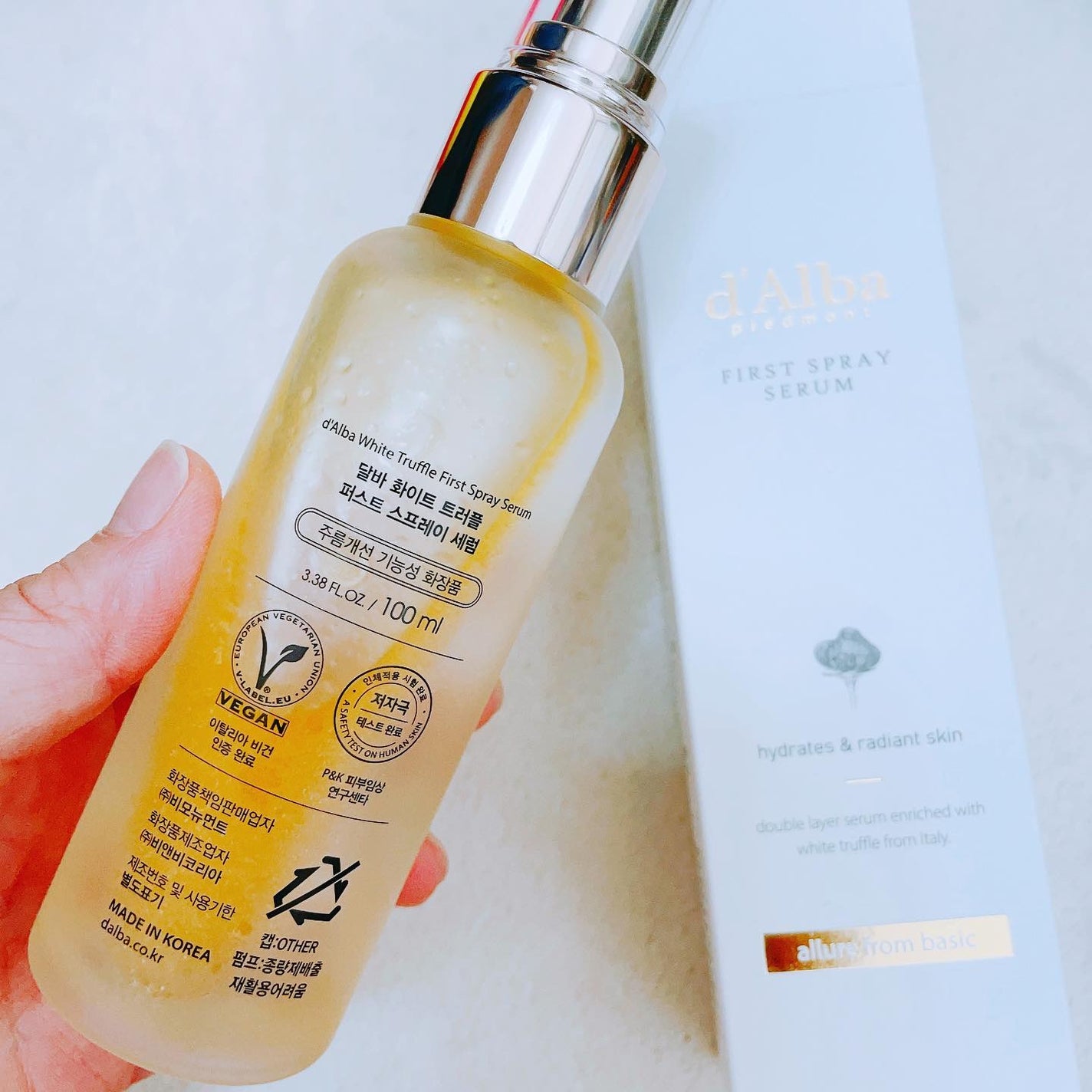 ダルバ ホワイトトリュフファーストスプレーセラム/ダルバ/ミスト状化粧水を使ったクチコミ(5枚目)
