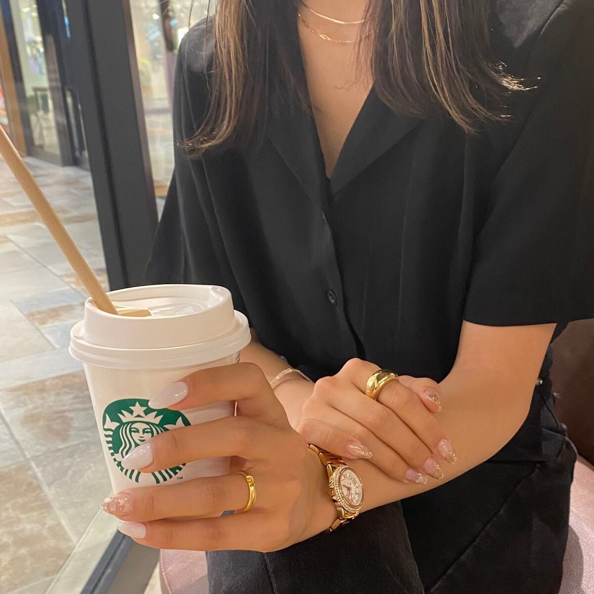 Rina☀︎セルフネイル☀︎ネイルチップ☀︎ on LIPS 「はじめまして!Rinaです☀︎4歳になる娘がいるママで、セルフ..」(1枚目)