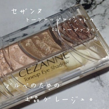 トーンアップアイシャドウ/CEZANNE/アイシャドウパレットを使ったクチコミ（1枚目）