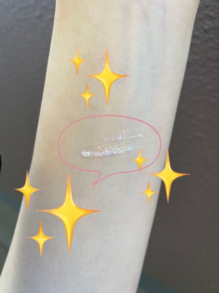 シュガー トゥインクル リキッド グリッター/PERIPERA/グリッターを使ったクチコミ(5枚目)