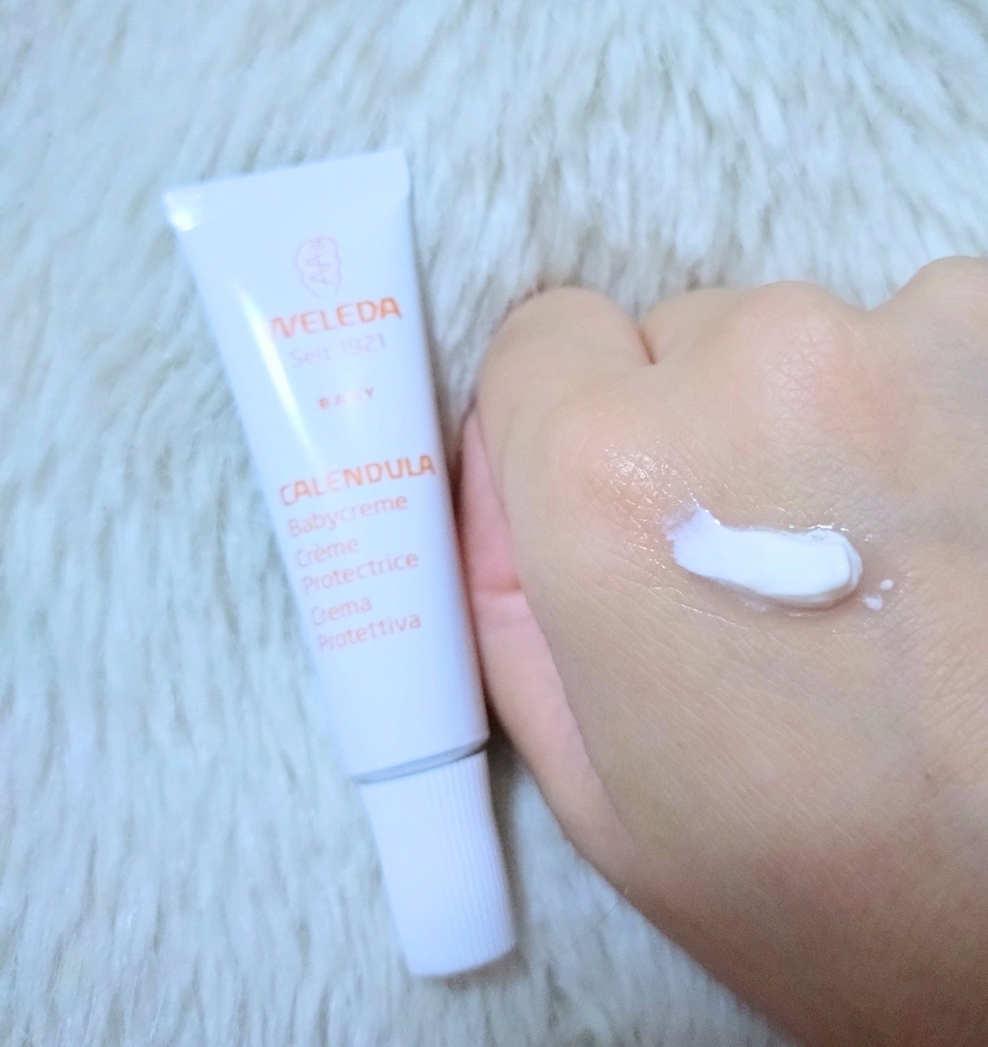 カレンドラ ベビーバーム/WELEDA/ボディクリームを使ったクチコミ(2枚目)