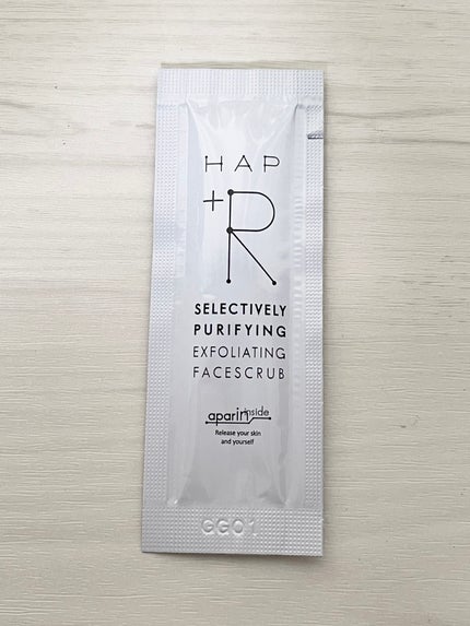 フェイススクラブ /HAP+R/スクラブ・ゴマージュを使ったクチコミ(1枚目)