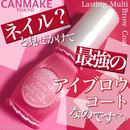 ラスティングマルチブロウコート/キャンメイク/アイブロウコートを使ったクチコミ(1枚目)