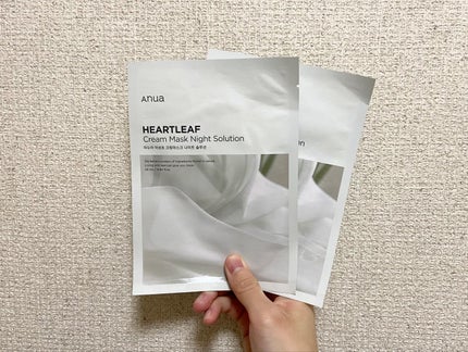 ドクダミクリームマスクナイトソリューション/Anua/シートマスク・パックを使ったクチコミ(1枚目)